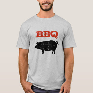 T-shirt La viande de porc coupe le boucher