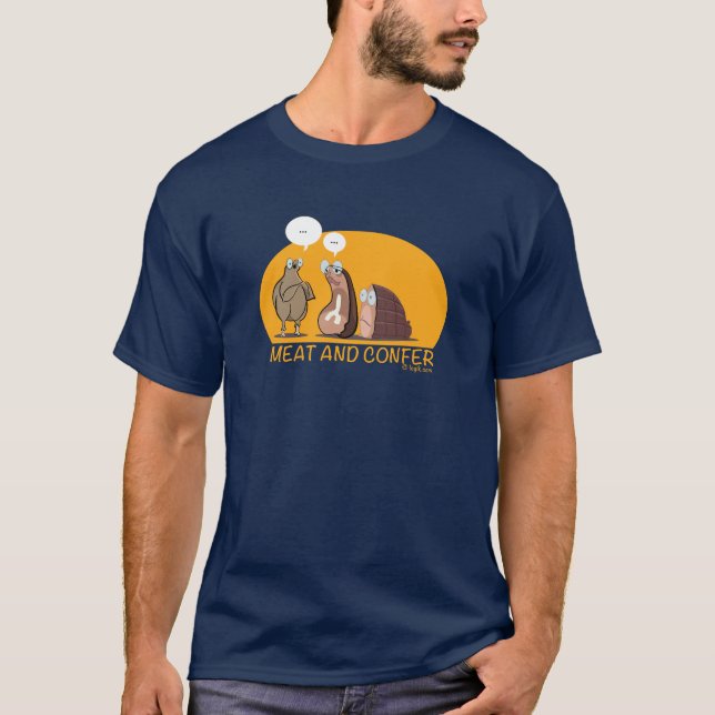 T-shirt La viande et confèrent (Devant)