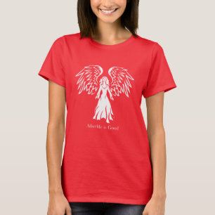 T-shirt La vie après la mort d'ange est bonne conception