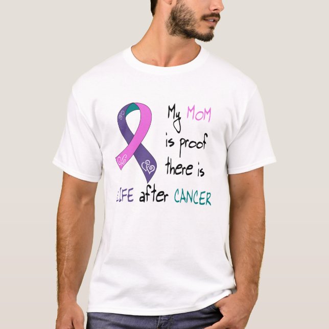 T-shirt La vie après thyroïde CA, maman (Devant)