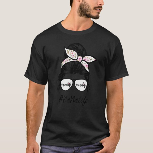 T-shirt La Vie Classique De Nana Avec Les Tons Motifs De L (Devant)