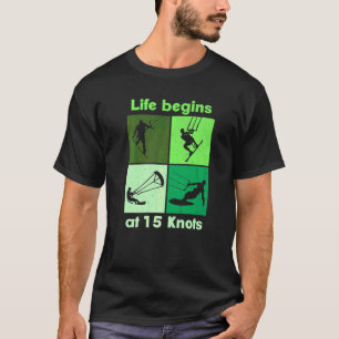 T-shirt La vie commence à 15 nœuds Lifestyle Vintage