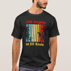 T-shirt La vie commence à 25 nœuds Lifestyle Vintage