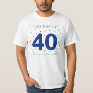 T-shirt La vie commence à 40
