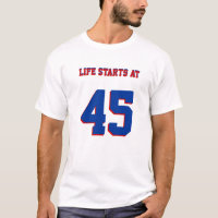La vie commence à 45 Funny 45th Birthday
