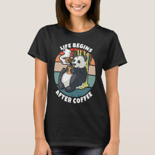 T-shirt La vie commence après le café