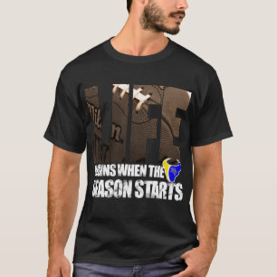 T-shirt La vie commence - la chemise foncée