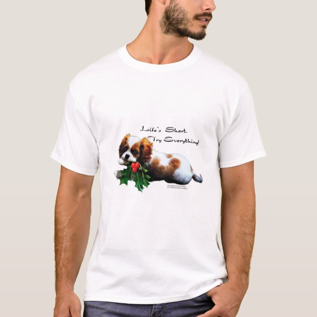 T-shirt La vie courte, essai tout ! (Devant)