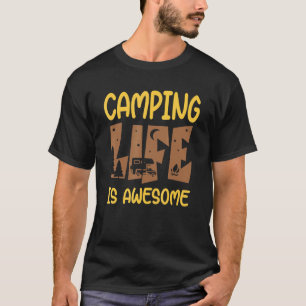 T-shirt La vie de camping est géniale - Femmes Hommes Camp
