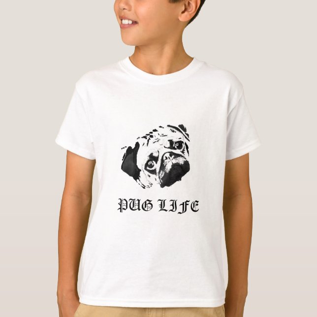 T-shirt La vie de carlin (Devant)