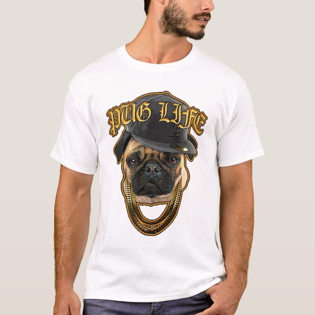 T-shirt La vie de carlin (Devant)