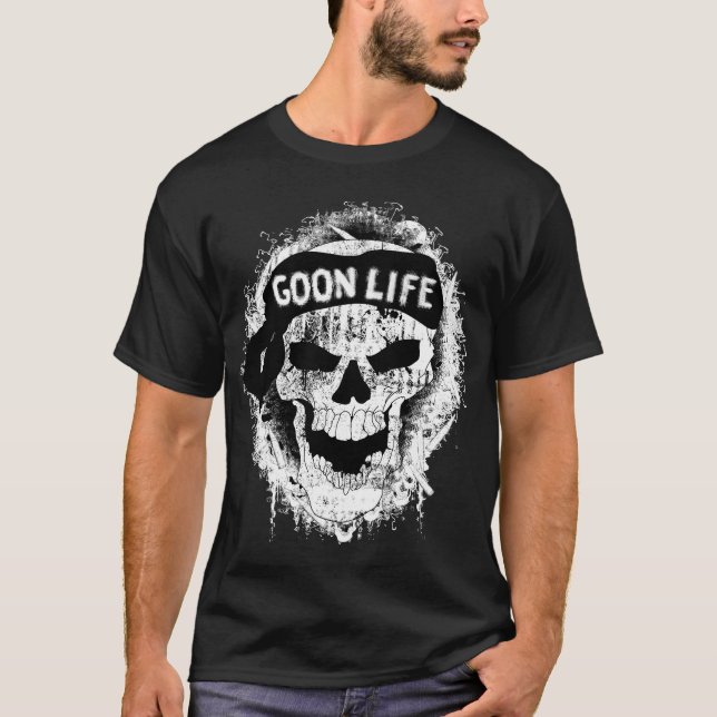 T-shirt La vie de gouttière de la vie de crétin (Devant)