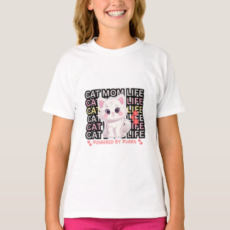 T-shirt La vie de maman chat drôle