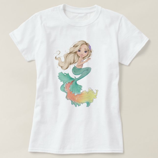T-Shirt La Vie De Mermaid (Design devant)