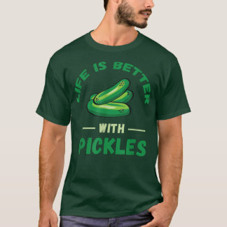 T-shirt La Vie De Pickle Est Mieux Végétarien De Pickle