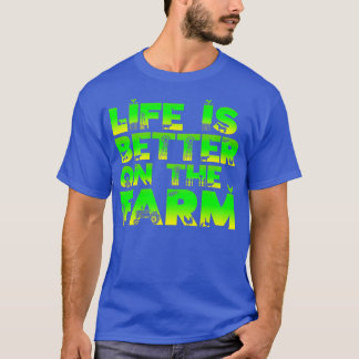 T-shirt La Vie Des Hommes Est Meilleure Sur Les Lettres Su