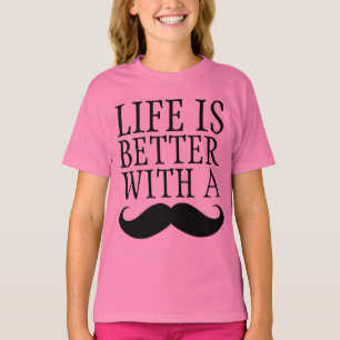 T-shirt La vie drôle est meilleure avec une chemise de