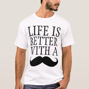 T-shirt La vie drôle est meilleure avec une chemise de