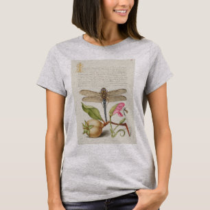 T-shirt La vie du jardin, Libellule, Poire, Œillet et Inse