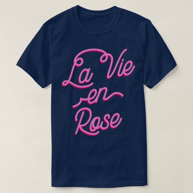T-shirt La Vie en Rose II par Tobe Fonseca (Design devant)