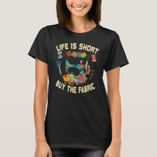 T-shirt La Vie Est À Court Acheter La Quilte De Couture De