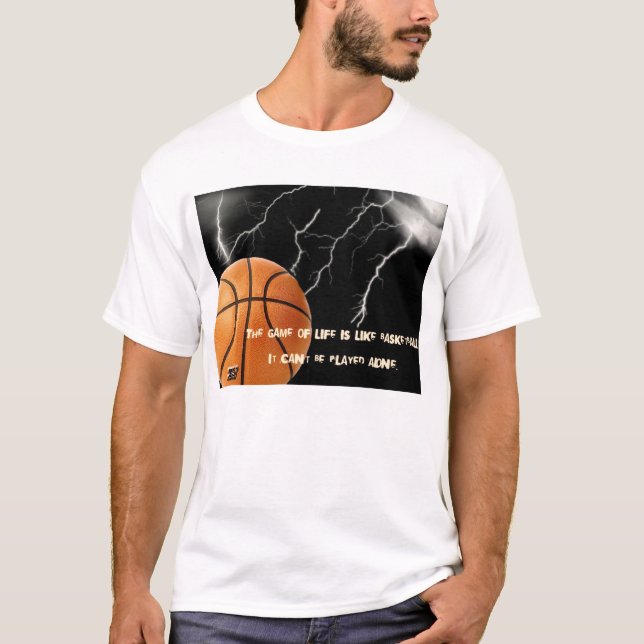 T-shirt La vie est basket-ball (Devant)