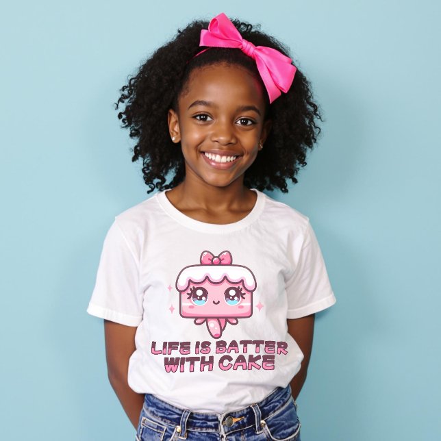 T-shirt La vie est Batte avec Cake Cute Punny Fun Shirt (Life is Batter with Cake Cute Punny Fun Shirt)