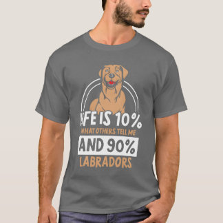 T-shirt La vie est constituée de 10% de ce que les autres