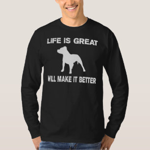 T-shirt La Vie Est De Grands Boules Frappes Rendent Ça Mei