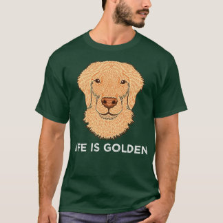 T-shirt La vie est dorée
