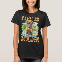 La vie est dorée, amusant Golden Retriever Beach C