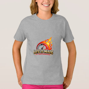 T-shirt La vie est faite par la performance Compteur de vi