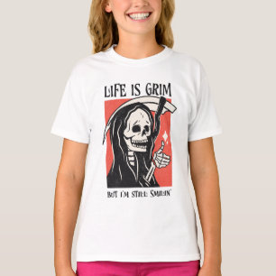 T-shirt La Vie Est Grave Drôle Grave Faucheuse Drôle Jeu S