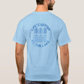 T-shirt La Vie Est Meilleure Au Lac Double Côté Tee