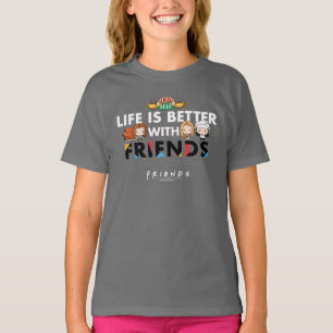 T-shirt La vie est meilleure avec FRIENDS™ Art Chibi