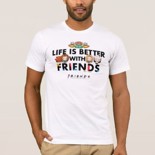 T-shirt La vie est meilleure avec FRIENDS™ Art Chibi