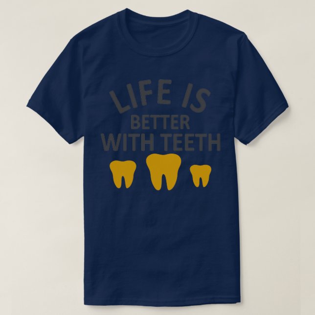 T-shirt La vie est meilleure avec les 4 (Design devant)