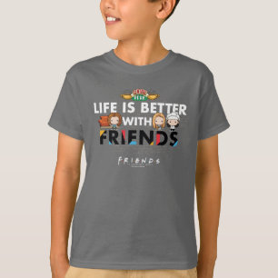 T-shirt La vie est meilleure avec les amis™ Chibi Art