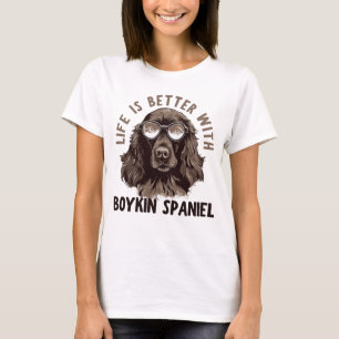 T-shirt la vie est meilleure avec l'espagne de boykin
