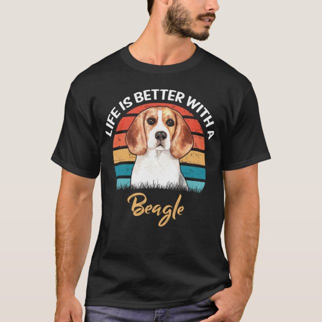 T-shirt La vie est meilleure avec un cadeau Amoureux des c (Devant)