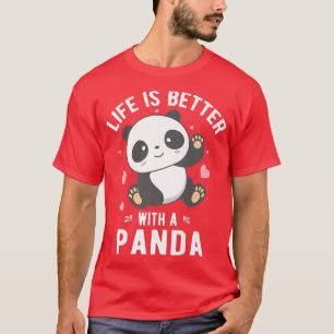 T-shirt La Vie Est Meilleure Avec Un Mignonne Ours Mignonn