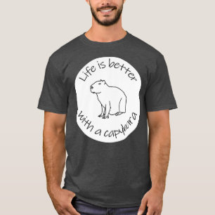T-shirt La vie est meilleure avec une citation amusante de