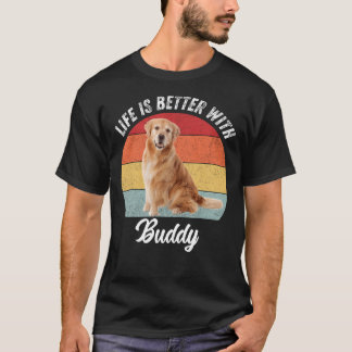T-shirt La Vie Est Meilleure Avec Votre Nom D'Animal Et Ph