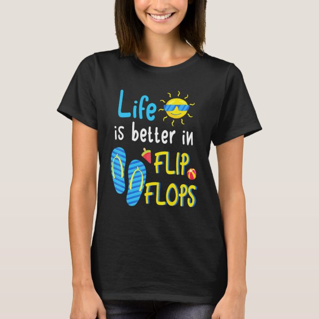 T-shirt La Vie Est Meilleure Dans Les Tournes 3 (Devant)