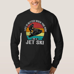 T-shirt La Vie Est Meilleure Lorsque Vous Circulez Sur Un