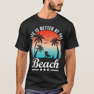 T-shirt La Vie Est Mieux À La Plage