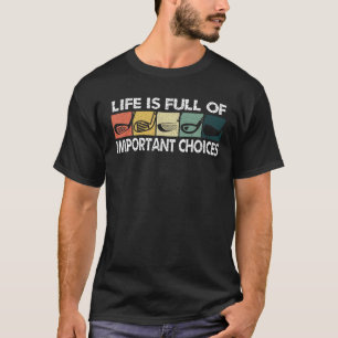 T-shirt La vie est pleine de choix importants Golf Player