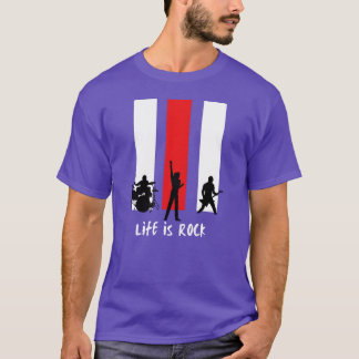 T-shirt La vie est rock ami