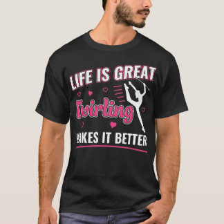 T-shirt La vie est super Twirling fait mieux Majorque T