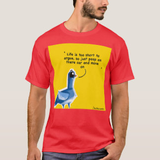 T-shirt La vie est trop courte pour argumenter Piko le pig